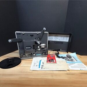 Bell & Howell Filmosonic 1745C Super 8 Sound Movie Projector w/ Mic Reel Manual